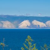 Im Norden der Insel Olchon, Blick über das Kleine Meer des Baikalsee