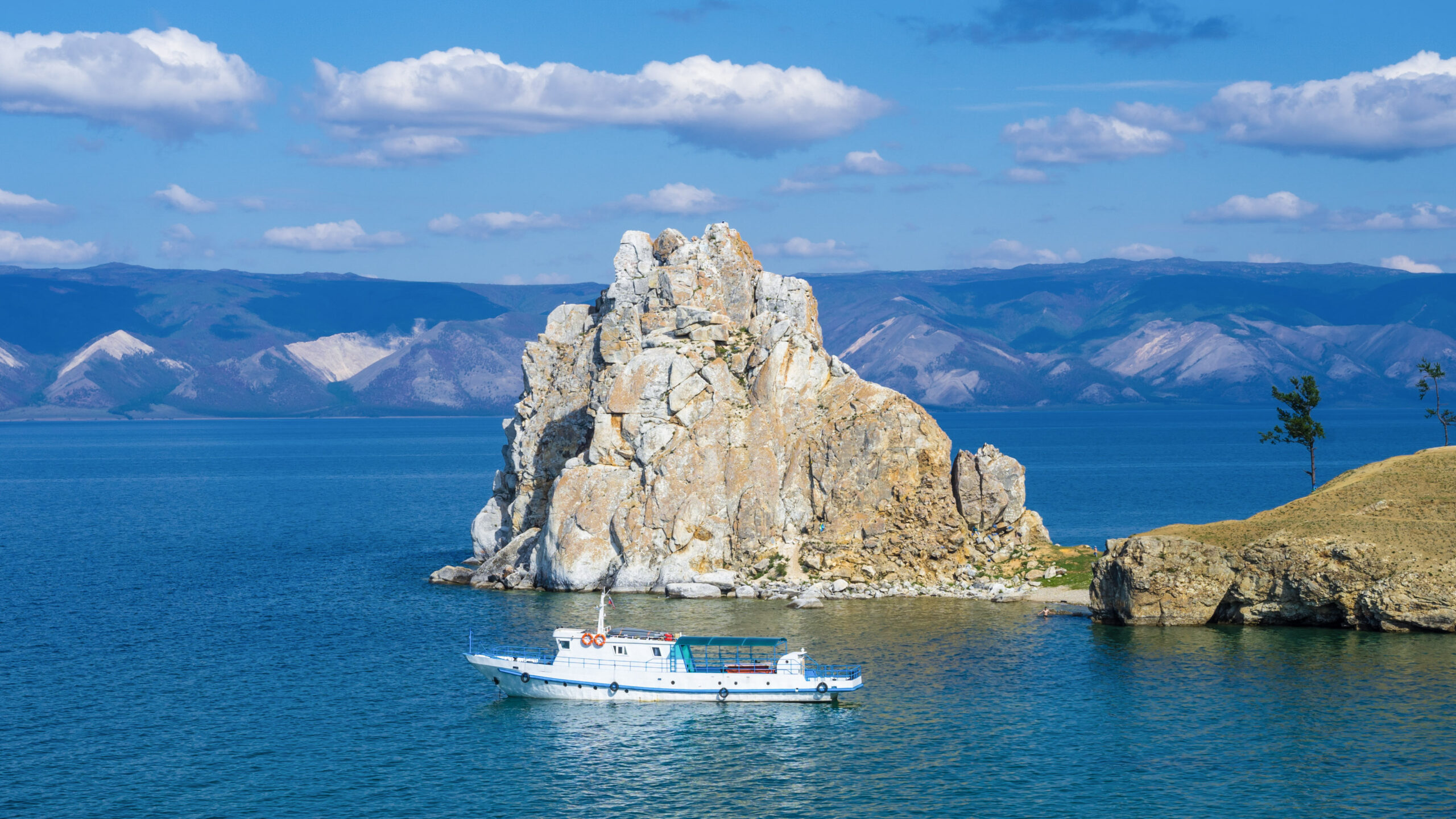 Baikal, Insel Olchon, Am Schamanenfelsen