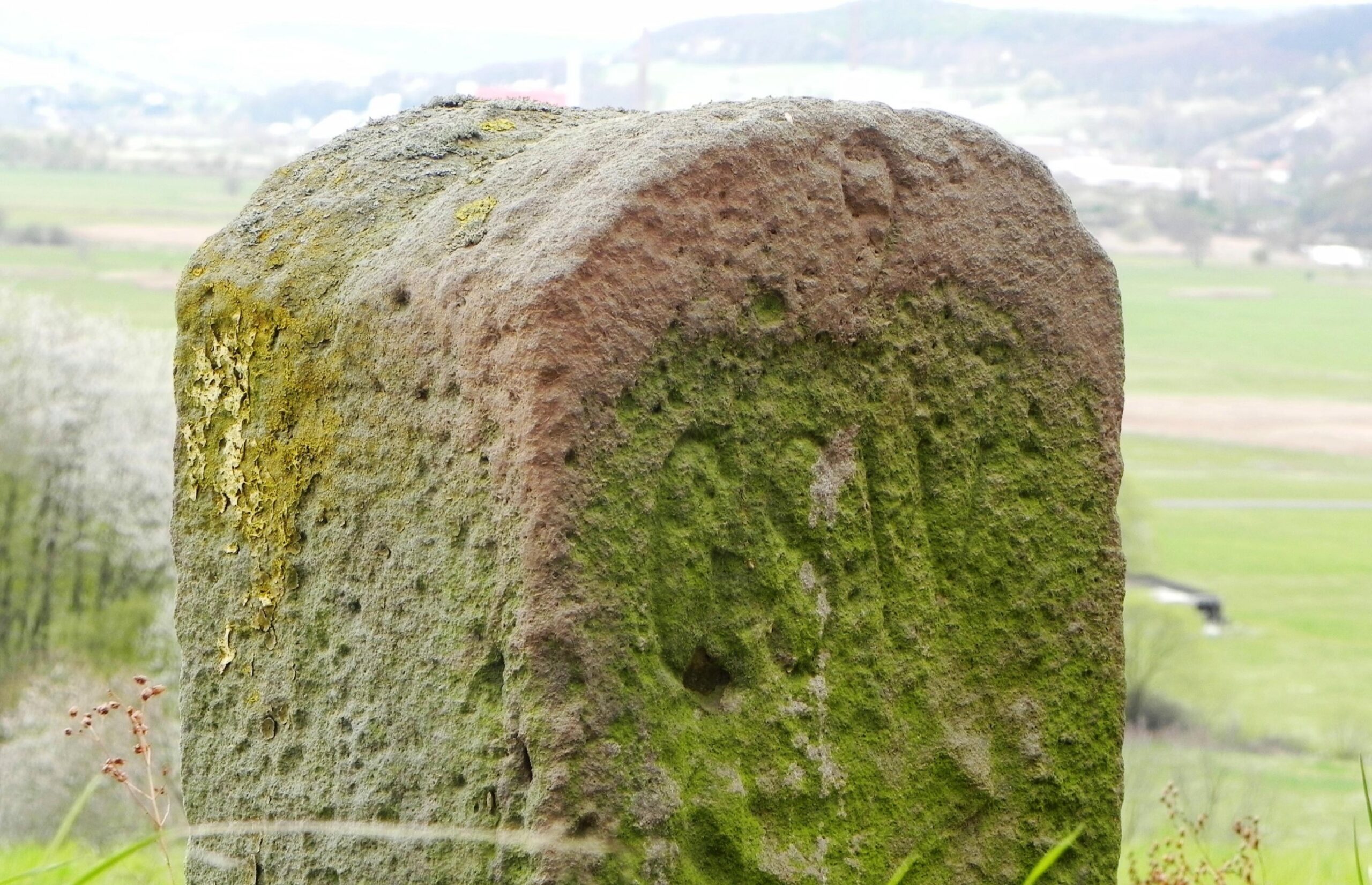 ZeitzeugenZeitzeugen der Teilung, historischer Grenzstein an der ehemaligen Grenze bei Dippach
