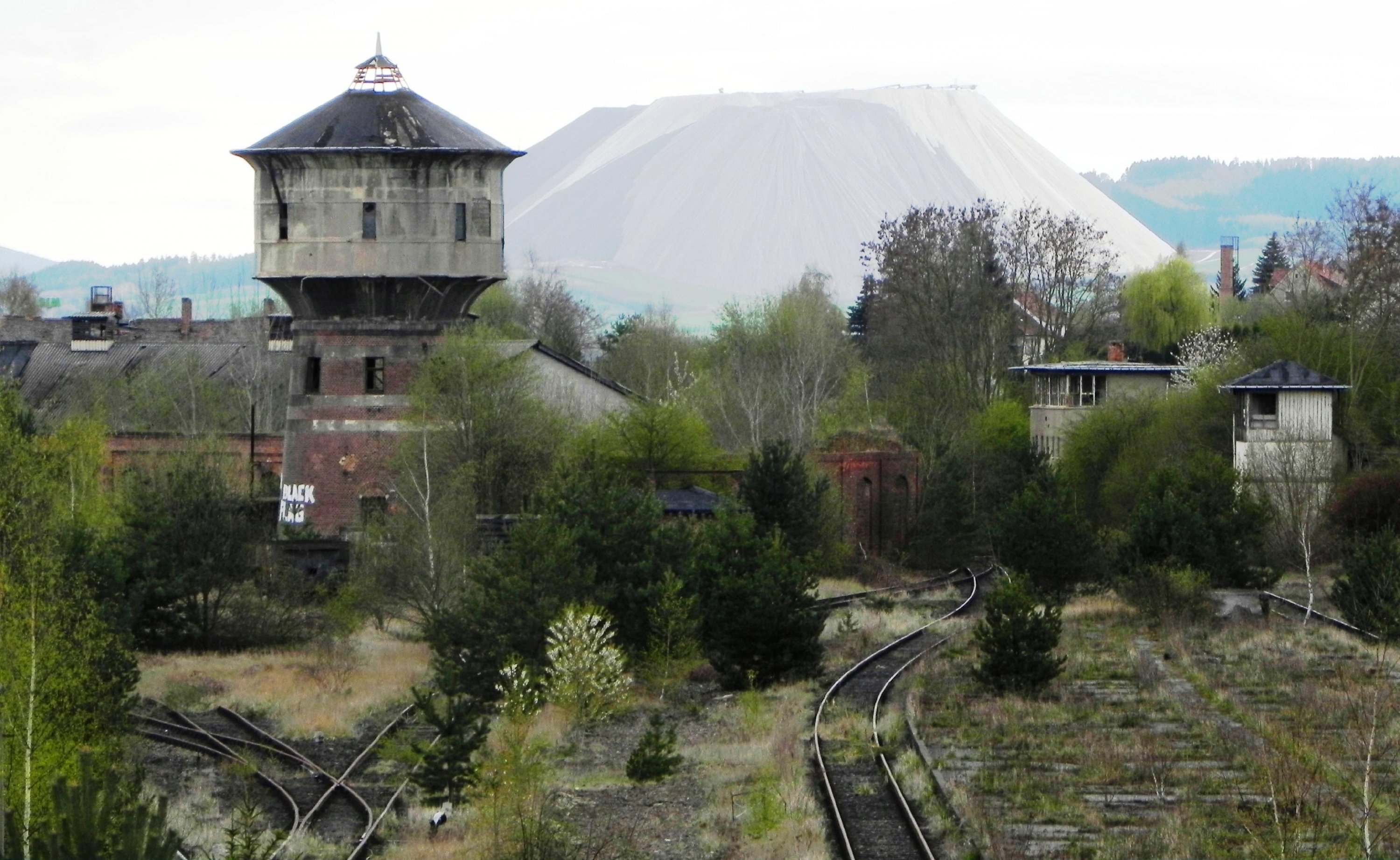 Zeitzeugen der Teilung, ehemaliger Grenzbahnhof Gerstungen im Jahr 2012
