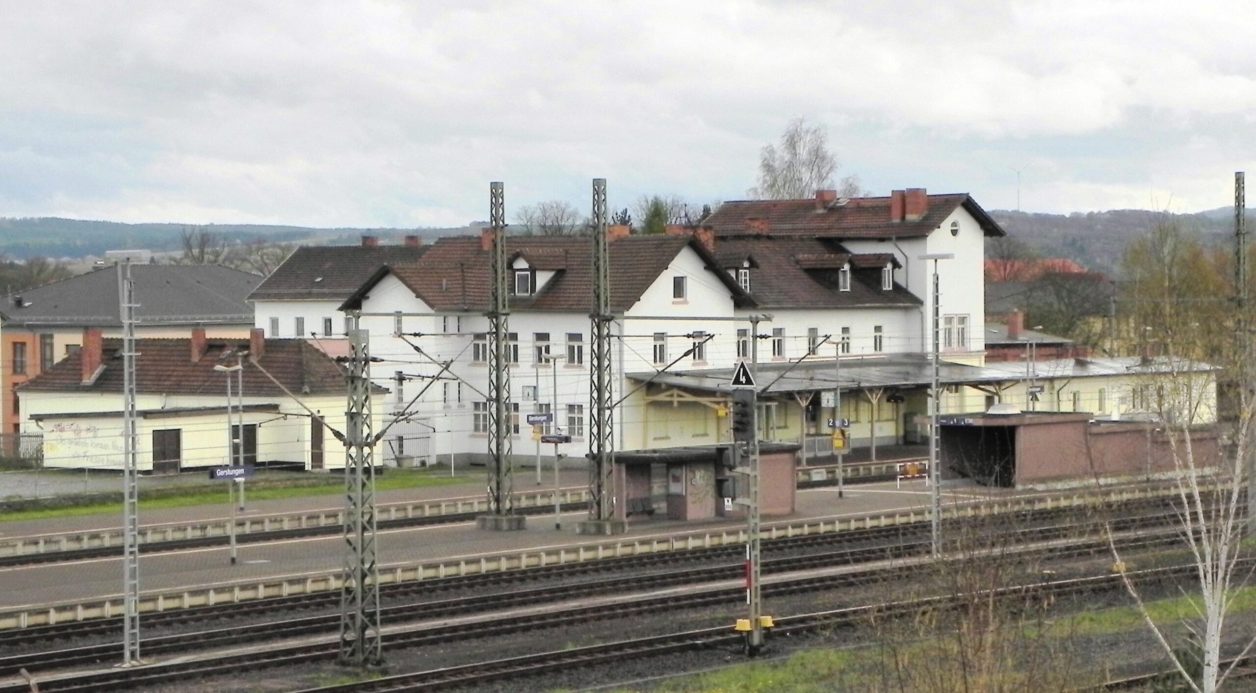 Zeitzeugen der Teilung, Bahnhof Gerstungen im Jahr 2012