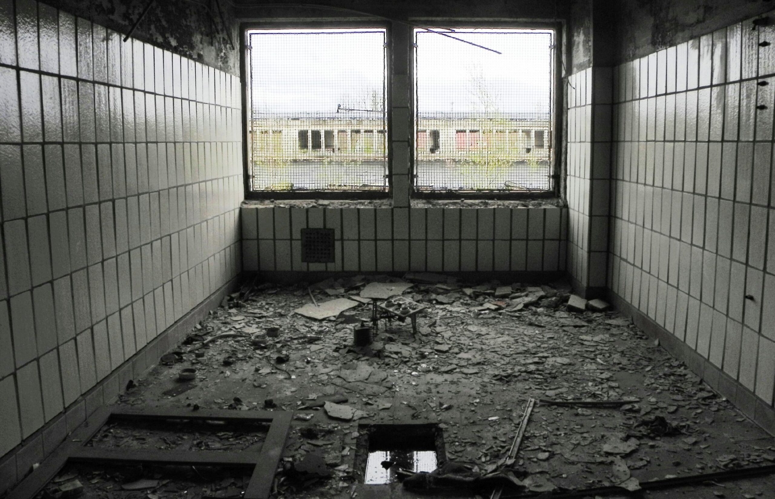 Zeitzeugen der Teilung, ehemaliger Grenzbahnhof Gerstungen im Jahr 2012