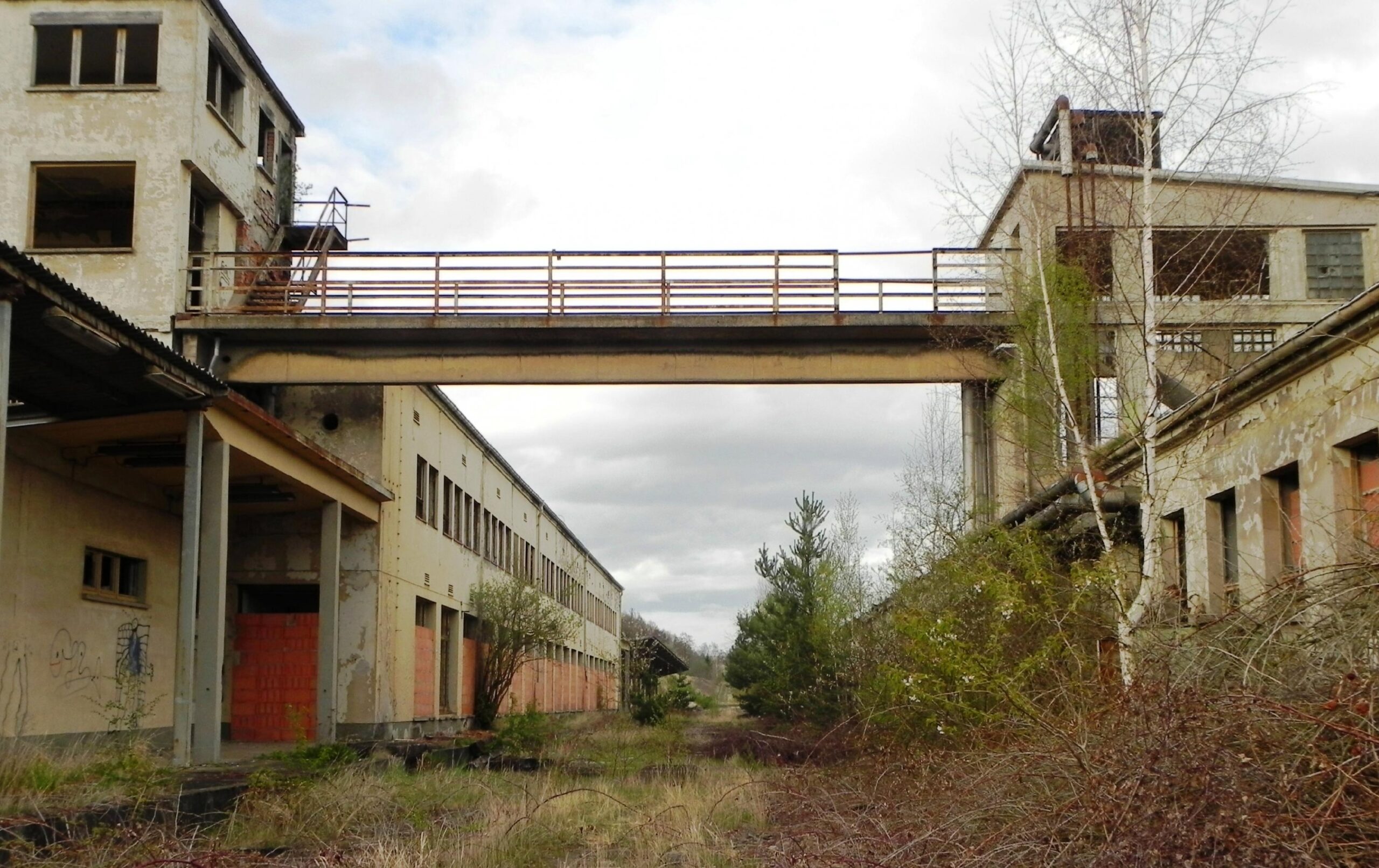 Zeitzeugen der Teilung, ehemaliger Grenzbahnhof Gerstungen im Jahr 2012