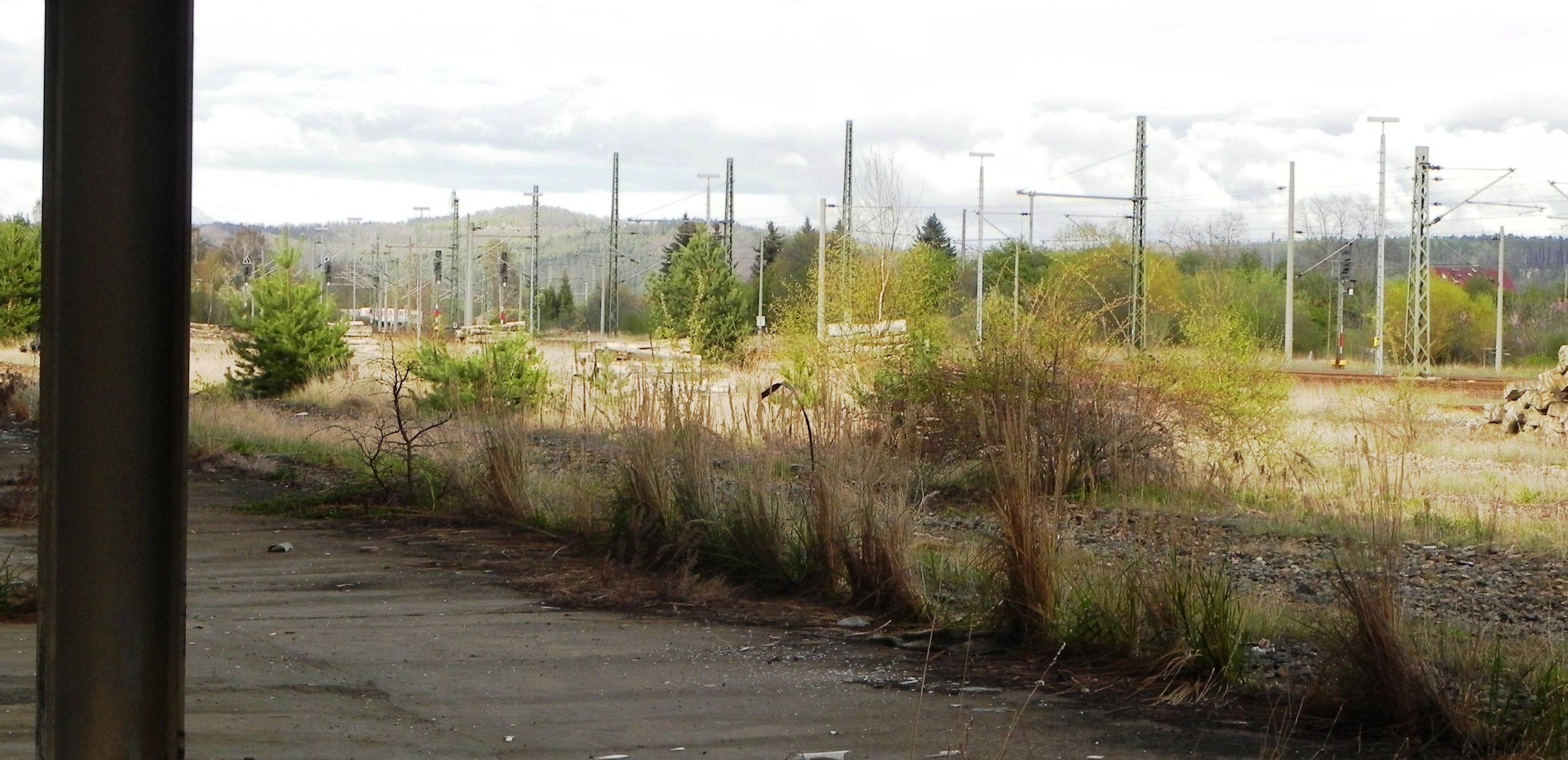 Zeitzeugen der Teilung, ehemaliger Grenzbahnhof Gerstungen im Jahr 2012