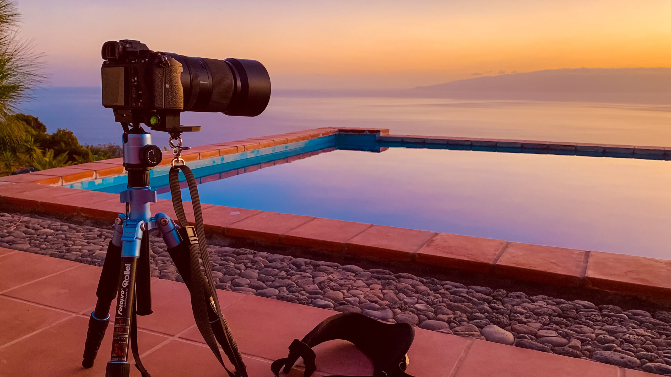 Atlantik, Teneriffa, Finca bei Los Gigantes, Blick Richtung La Gomera