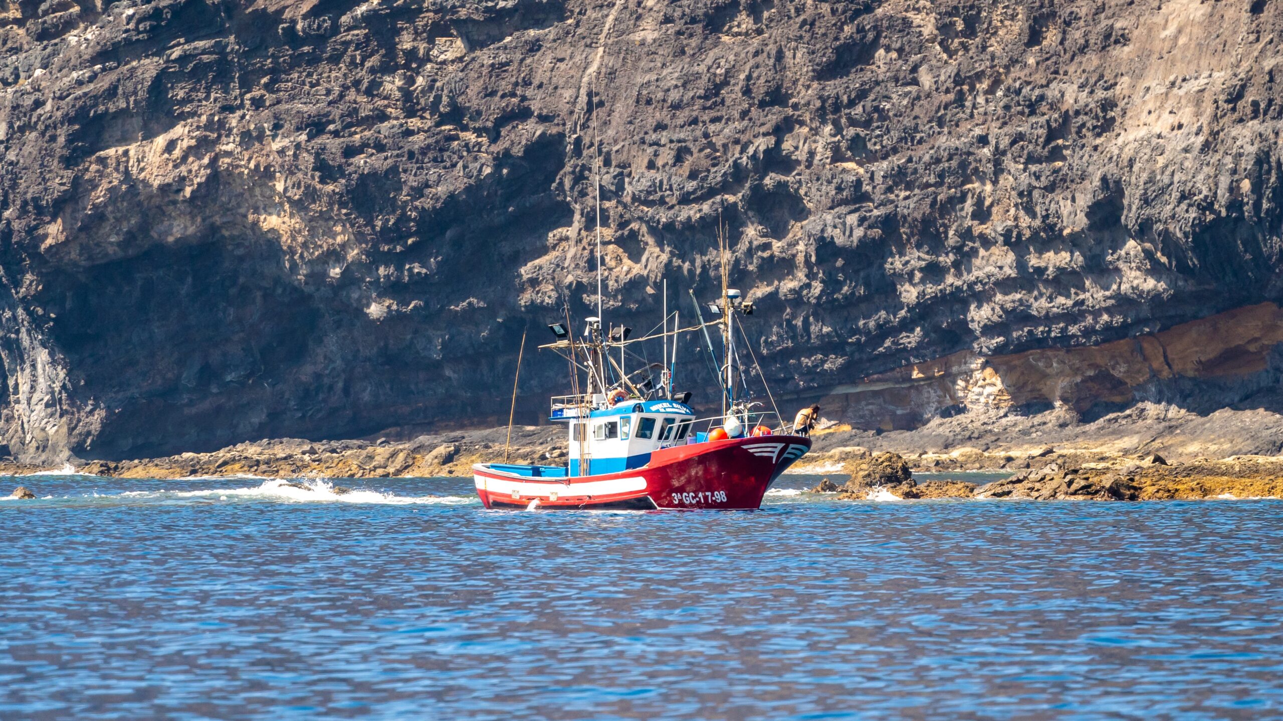 Atlantik, Teneriffa, Felsenküste bei Los Gigantes