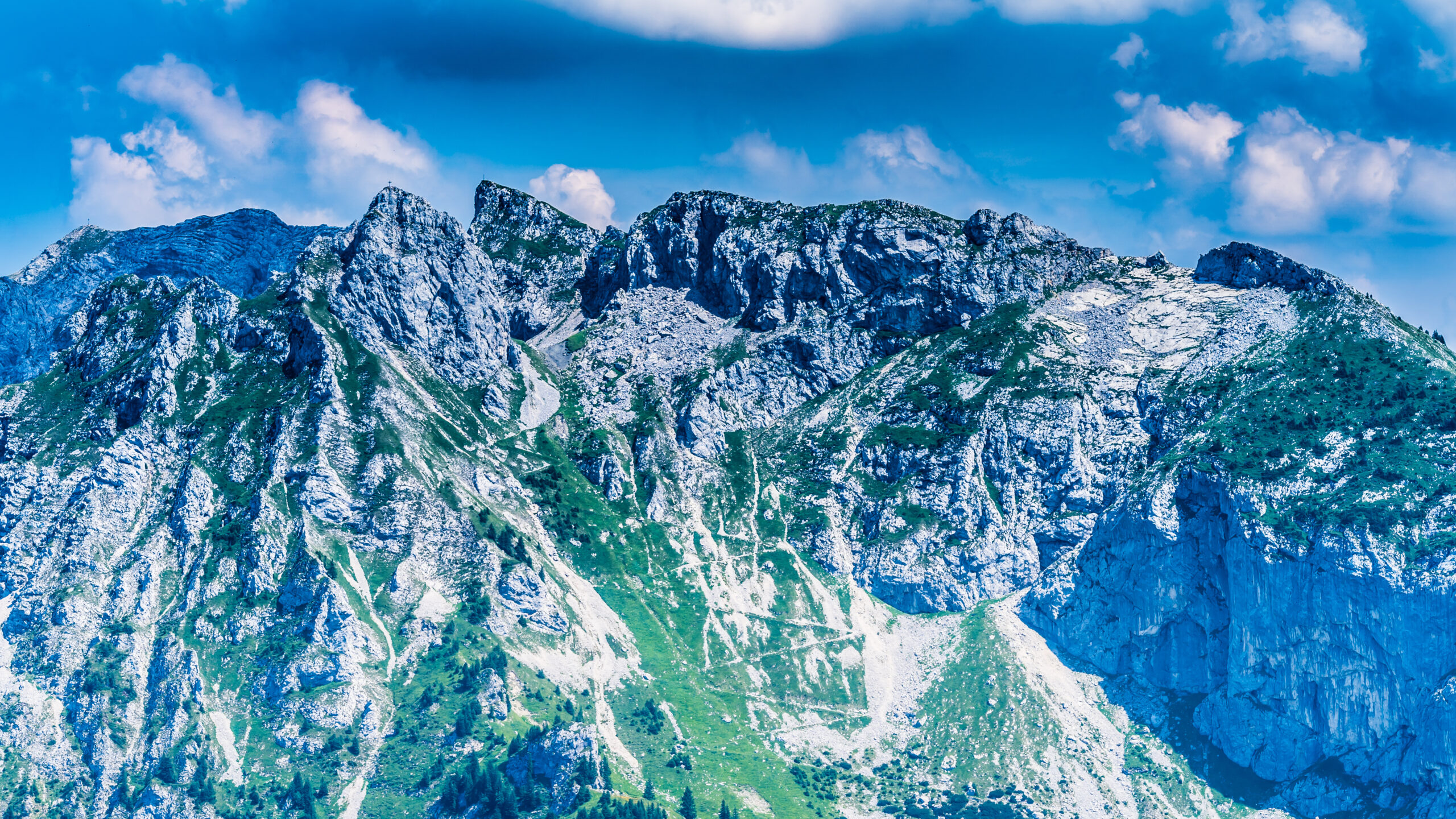 Allgäu, bei Füssen, Aussicht am Tegelberg