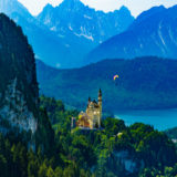 Allgäu, bei Füssen, mit der Seilbahn auf den Tegelberg, vorbei am Schloss Neuschwanstein