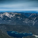 Blick von der Zugspitze-Seilbahn auf den Eibsee