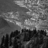 Blick vom Tegelberg auf Füssen und den Lech