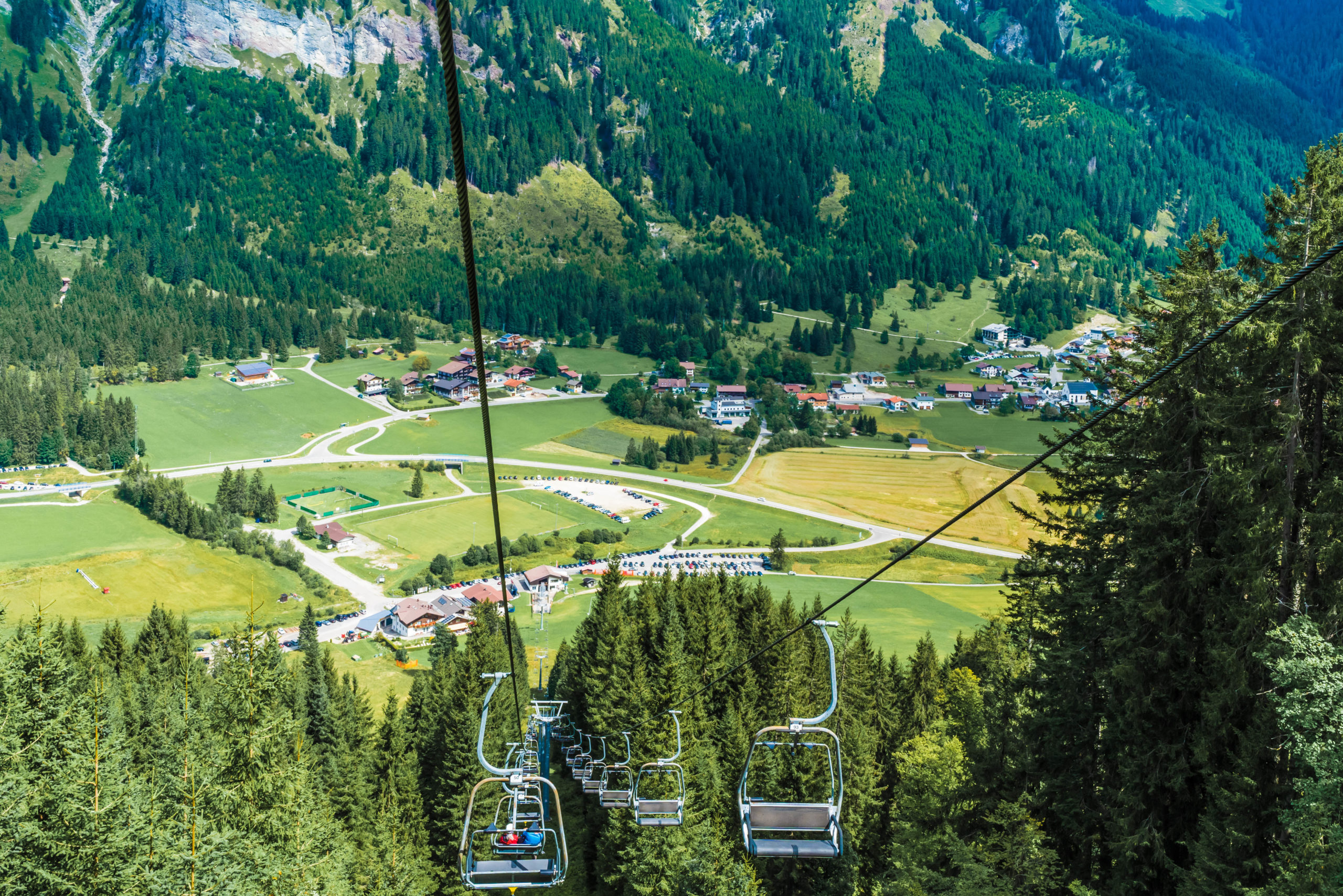 Tirol, Tannheimer Tal, Seilbahn Nesselwängle