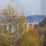 Lauchröden, Brandenburg, Blick Richtung Werra-Talbrücke bei Hörschel/Eisenach