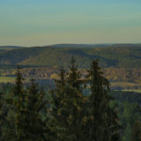 Blick von Bodesruh in Richtung Wildecker Forst und A4