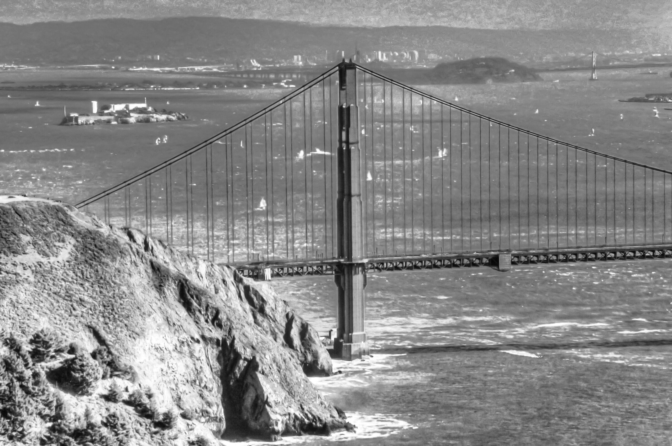 San Francisco Bay, Alcatraz, Golden Gate Bridge