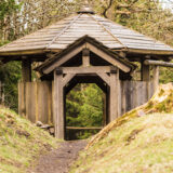 Thüringen, Rennsteig, nahe Kickelhahn, Wanderhütte