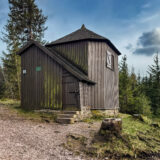 Thüringen, Rennsteig, nahe Kickelhahn, Jagdhütte