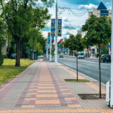 Belarus, Brest, Stadt im Festschmuck