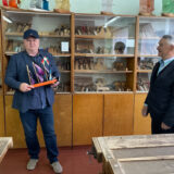Belarus, bei Brest, Schule Domatschewa