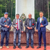 Belarus, bei Brest, Gedenkstätte Protest bei Domatschewa
