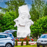 Belarus, bei Brest, Gedenktag des Sieges in Muchawez