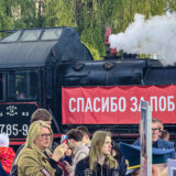 Belarus, 9. Mai 2025, Kilometer langer Festumzug zur Festung Brest