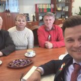 Belarus, in Minsk beim 1. Sekretär des ZK der belarussischen Jugendunion Alexander Lukyanov