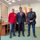 Belarus, in Minsk beim 1. Sekretär des ZK der belarussischen Jugendunion Alexander Lukyanov
