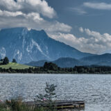 Am Hopfensee, Blick auf Allgäuer Alpen