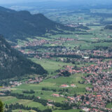 Breitenbergbahn, obere Station, Blick auf Pfronten