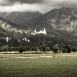 Von der St. Coloman-Kirche Blick nach Neuschwanstein