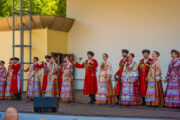 Belarus, Brest, Volksmusik im Stadtpark