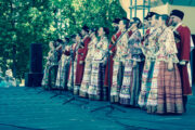 Belarus, Brest, Volksmusik im Stadtpark