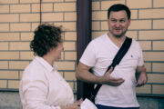 Belarus, Region Brest, Muchawez, Pleinair am Hotel »Laguna«