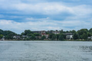 Holsteinische Schweiz, Malente, am Dieksee, Blick auf die Kurklinik