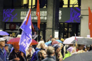 Berlin, Friedrichstraße, Russisches Haus, am 04.09.2026, Protest gegen angeordnete Schließung und Kriegstreiber
